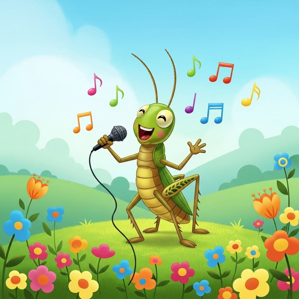 Fairy tale grasshoppers